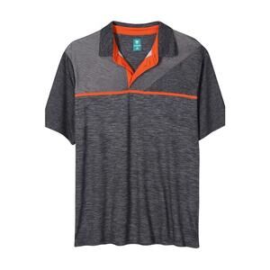 Pro Tour Men’s Gray & Orange Golf Polo Shirt – Size Medium (BIN C)
